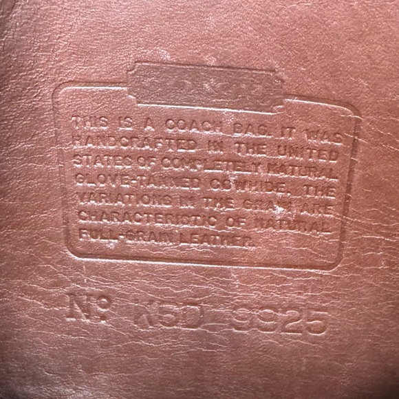 ❤️SOLD❤️Vintage Coach Mahogany Carnival Bag 9925 - Picture 10 of 12